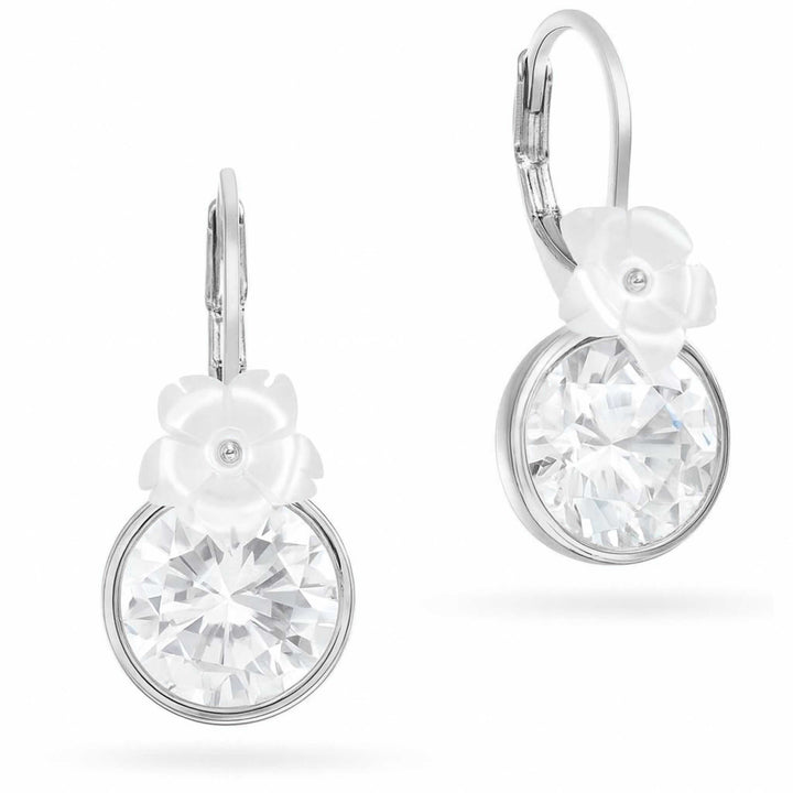 White Blush Earrings - Silver