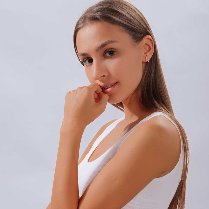 Tulip Earrings Rose Gold