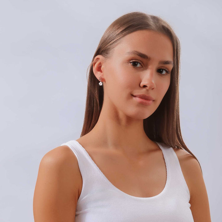 Knot Earrings Rose Gold