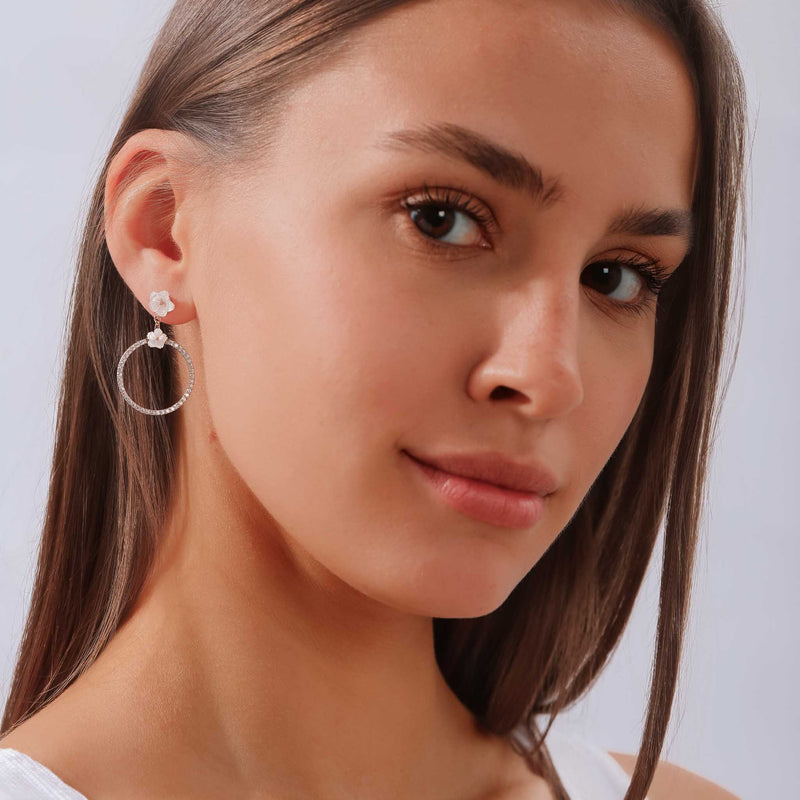 Shine Earrings Rose Gold
