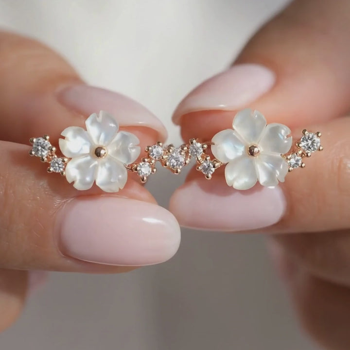 Rose Gold Sparkle Earrings