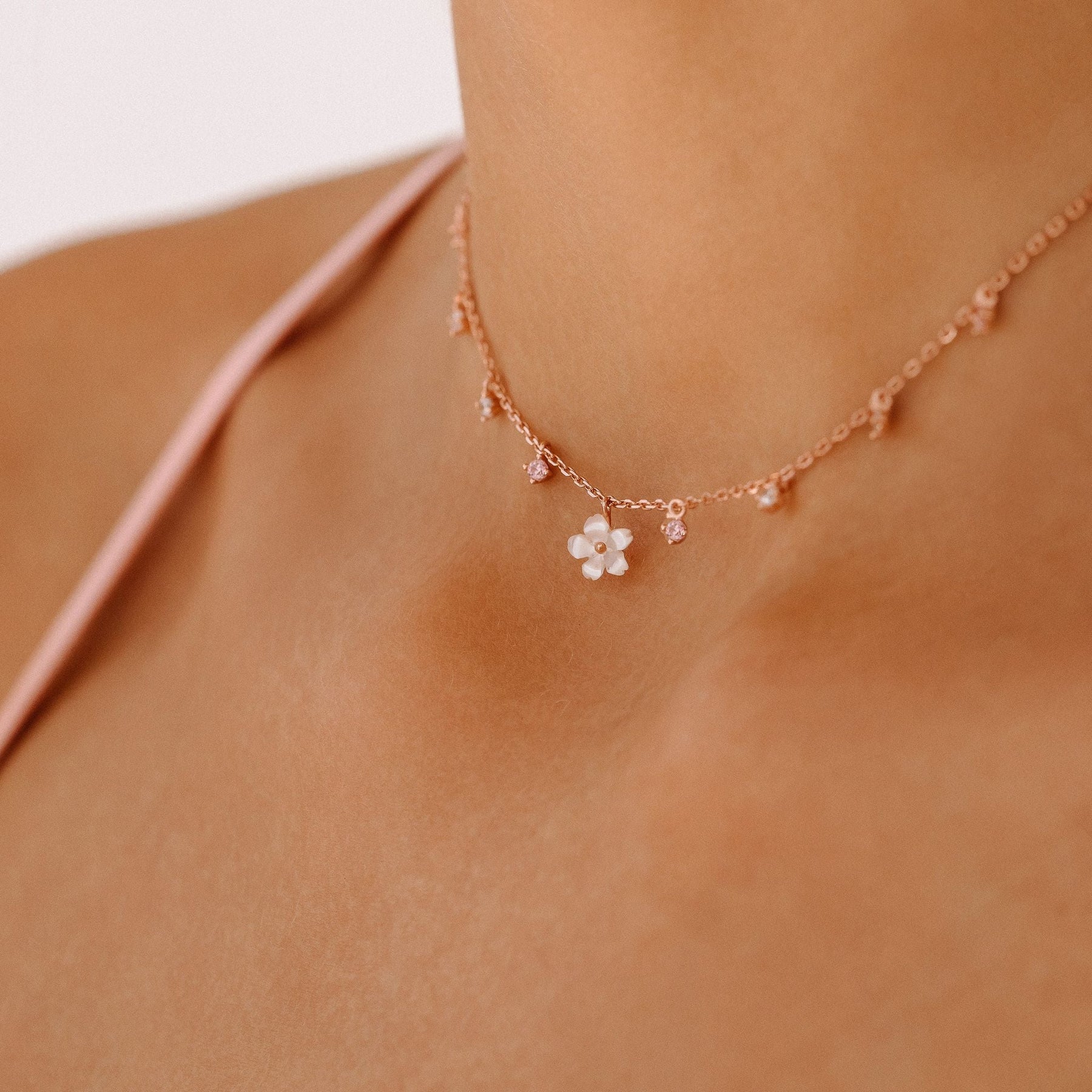 Graduated Link Necklace In Rose Gold 20inch - Foto 14