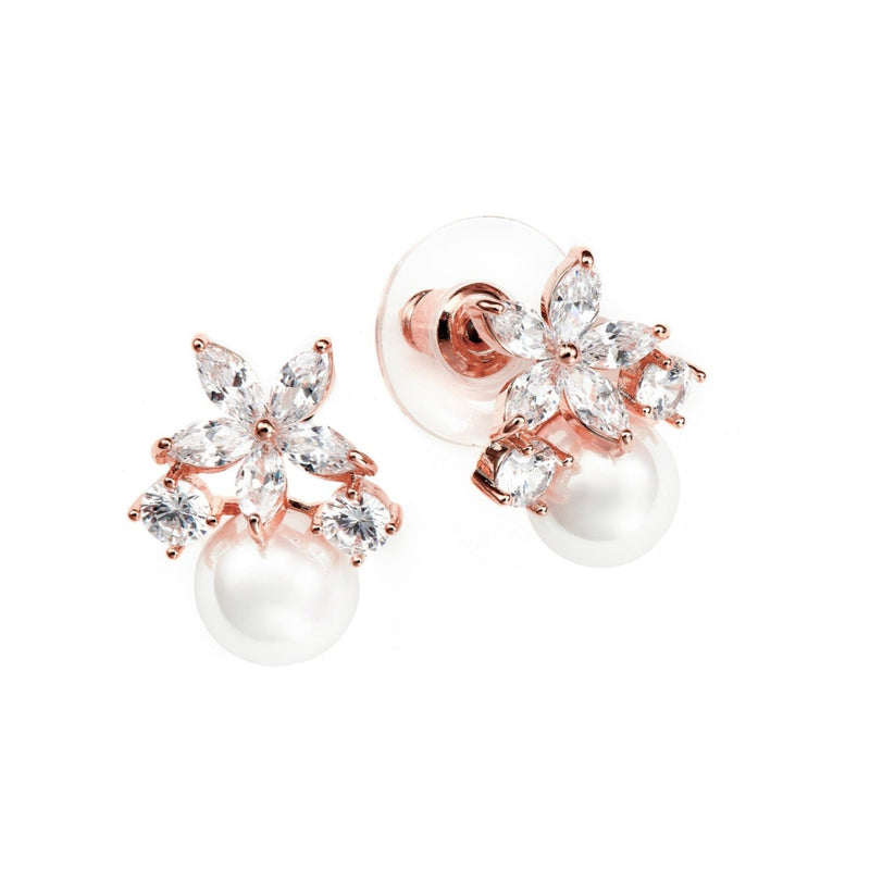 Fleur Earrings Rose Gold